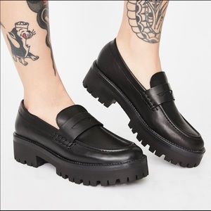 STEVE MADDEN "Crew" Leather Platform Loafer